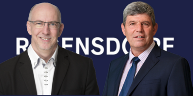 Der amtiertende Gemeindepräsident Stefan Marty (parteilos, rechts im Bild) wird vom ebenfalls parteilosen Tobias Stutz (l) herausgefordert