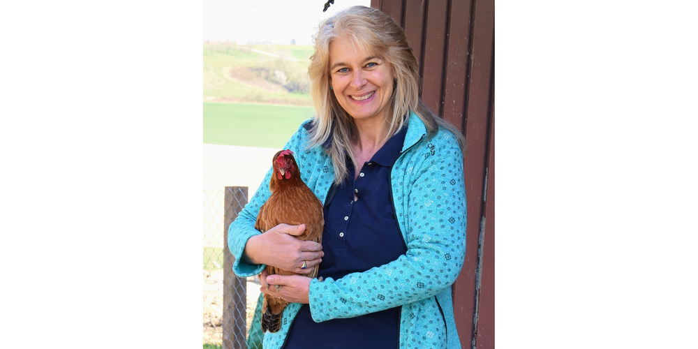 «Ich liebe Hühner. Sie faszinieren mich sehr», sagt die abtretende Geschäftsführerin  Virginia Stoll.