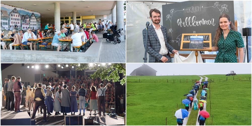 Zum Jubiläum gab es ein vielseitiges Programm: Ein Fest, ein Buch, ein Freilichttheater und eine Grenzwanderung.