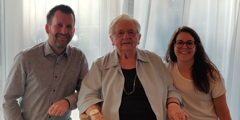 Blanka Kobler mit Andreas Broger und Beatrice Grimm