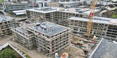 Baustelle Pflegezentrum Schachen. Kalenderwoche 51 vom 15. Dezember 2025