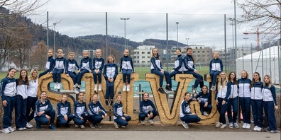 Die erfolgreichen Turnerinnen an den Schweizer Jugendmeisterschaften in Wattwil.  