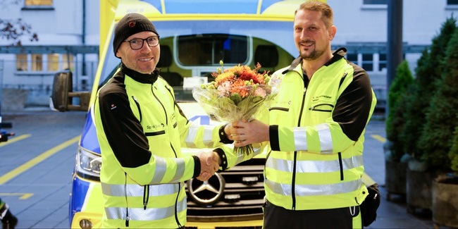 (v.l.) Jean Mezghini übergibt sein Amt an Reto Hintermeister.