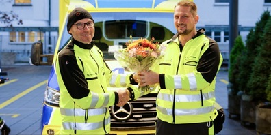 (v.l.) Jean Mezghini übergibt sein Amt an Reto Hintermeister.