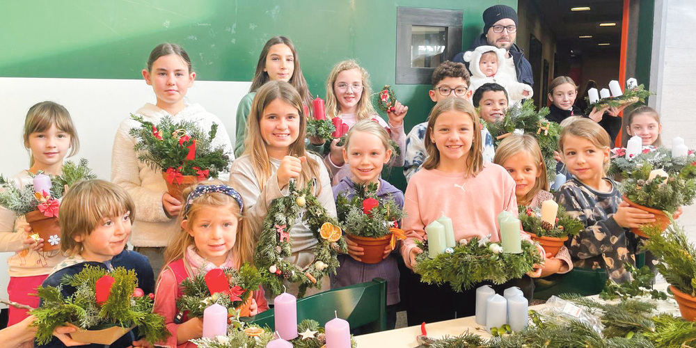 Mit den eigenen Kränzen wird die Zeit bis Heiligabend gleich noch schöner und die Kinderaugen leuchten gleich noch mehr. 