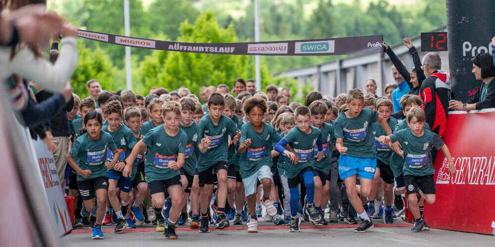 Der Auffahrtslauf 2026 bietet ein Lauferlebnis für Gross und Klein.
