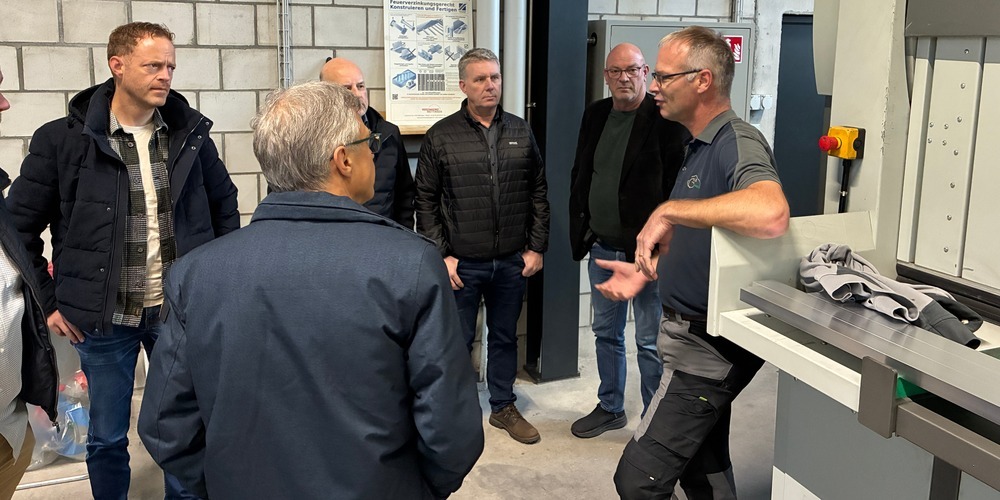 Der Gemeinderat zu besuch bei der in Oberriet ansässigen stables and more GmbH.