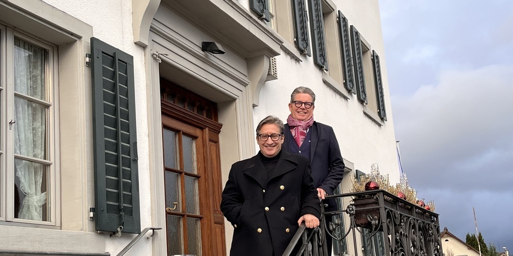 Nikos Papanikolaou (links) und Reto Mauerhofer freuen sich auf das neue Engagement im Landgasthof Adler.