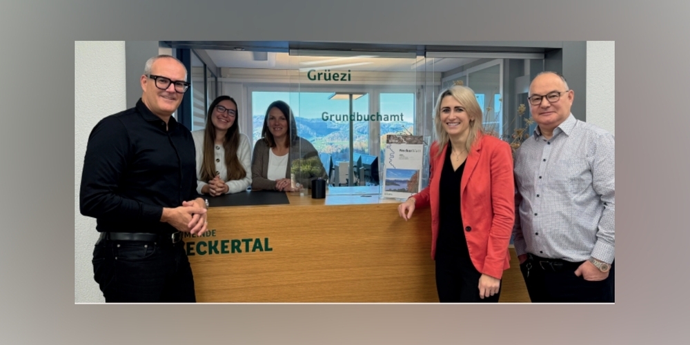 v.l.n.r.: Urs Röck, Sandra Meier, Tamara Schmid, Jennifer Regenscheit und Peter Scherrer