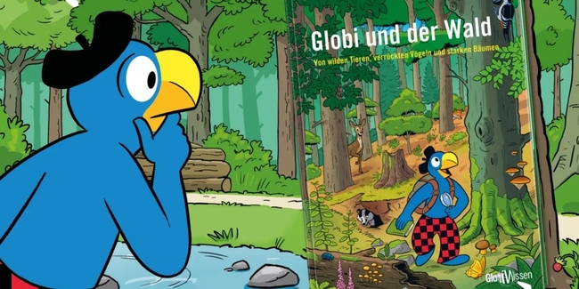 Ob in diesem Buch alles stimmt? Auch Globi scheint sich unsicher.