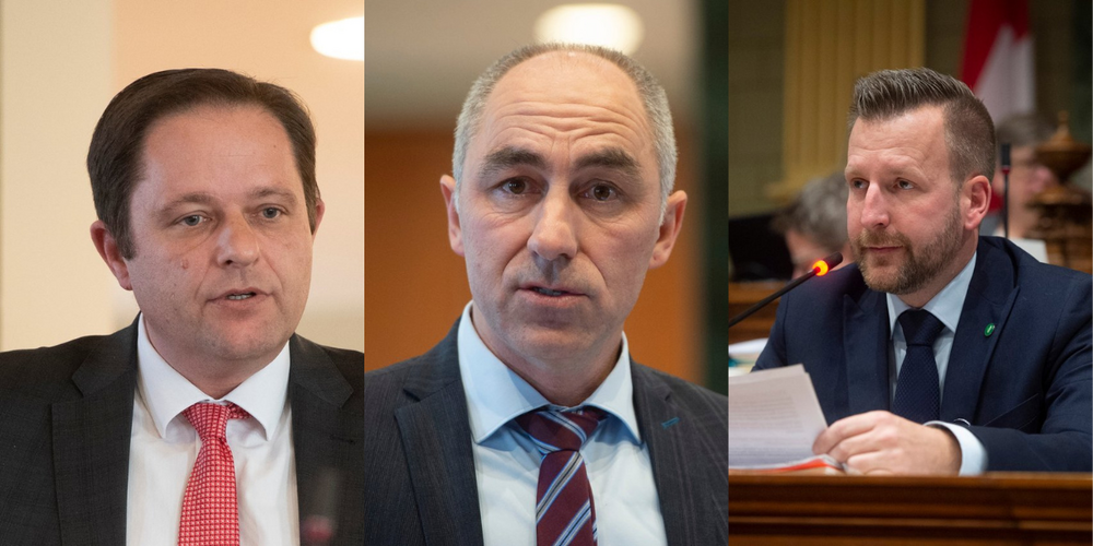 Patrick Dürr, Adrian Gmür und Andreas Broger