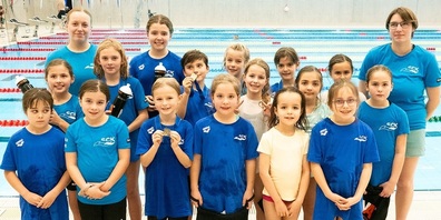Die jungen Schwimmerinnen und Schwimmer zeigten tolle Leistungen.