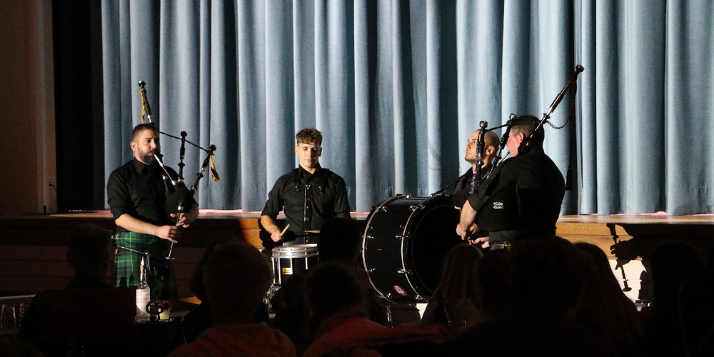 Die Dudelsack Gruppe des MVH Oberriet. 