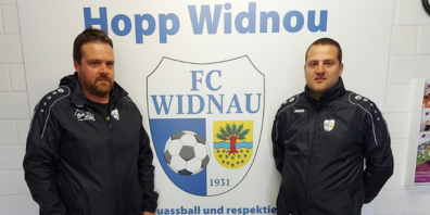 Das Trainergespann Andy und Dani Lüchinger werden auch kommende Saison in der 2. Liga Interregio für den „FC Widnou“ an der Seite stehen und das Fanionteam leiten.