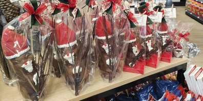 Seiner Zeit voraus: Osterhasen zum Samichlaustag im Dorla Gähwil.