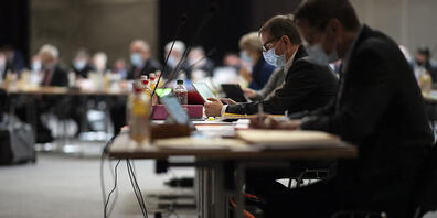 Seit knapp einem Jahr tagt der St. Galler Kantonsrat wegen der Pandemie in einer der Olmahallen, so auch in der kommenden Aprilsession. (Archivbild)