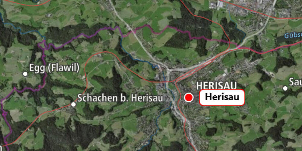 Der Schweizerische Erdbebendienst an der ETH Zürich hat im Kanton Appenzell AR bei Herisau ein Erdbeben registriert.