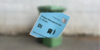 Die neue Grüngut-Vignette ist ab sofort erhältlich. Sie muss bis spätestens am 31. März 2026 angebracht werden.