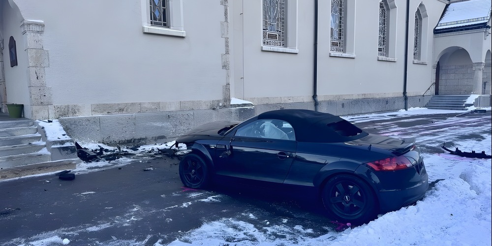 Der Lenker konnte schliesslich bei der Kirche Neudorf festgenommen werden