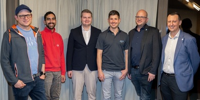 Vorstand 2026, v.l.n.r Remo Liebi, Thiemo Brunner, Dario Schumacher, Simon Keller (Präsident), Roger Liebi, Marco Dornig