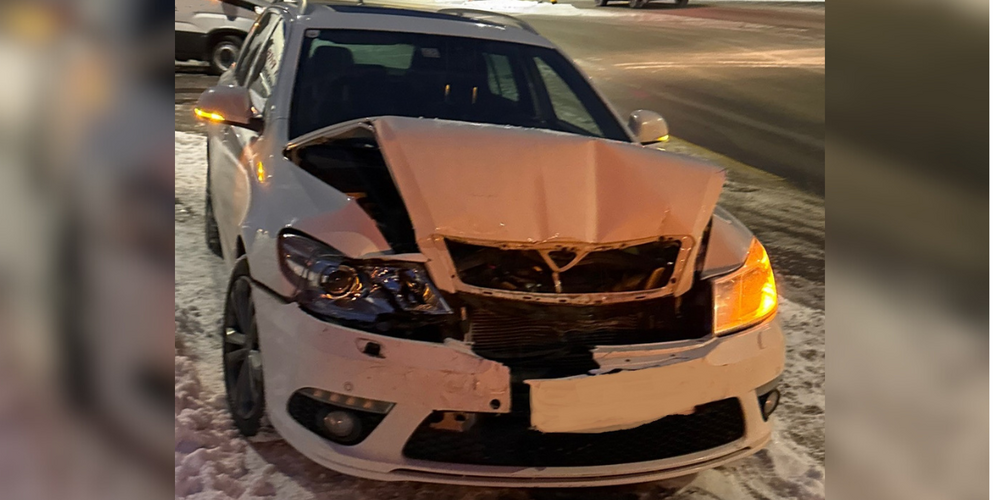 Totalschaden beim beteiligten Skoda