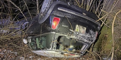 Der Autofaher wurde leicht verletzt.