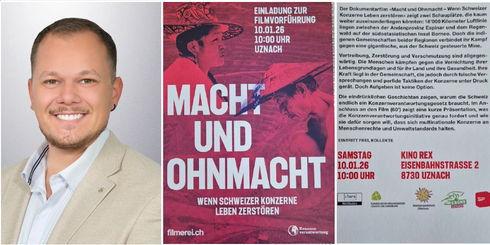 Martin Dilla kritisiert die Vermischung von Glauben und  Politik an der Neujahrsmesse in Uznach.