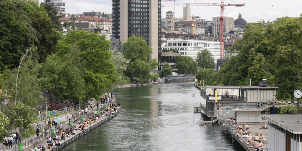 Der Oberwasserkanal muss für die Bauarbeiten gesenkt werden; Schwimmen und Baden ist bis Ende April nicht erlaubt. (Archivbild)