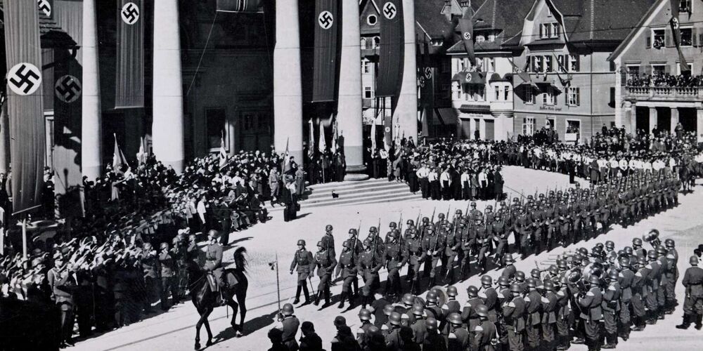 1938 marschieren deutsche Truppen in Dornbirn ein