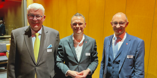 Thomas Peter (l), Marc Osterwalder (mitte) und René Huber (r)