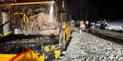 Drei Männer wurden bei diesem Unfall teils schwer verletzt.