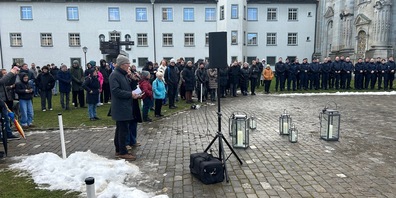 Bischof Beat Grögli hielt eine kurze Ansprache vor den Gedenkminuten. 