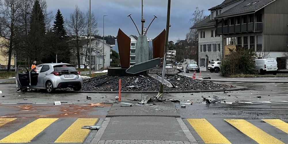 Inselschutzpfosten trifft Schülerin