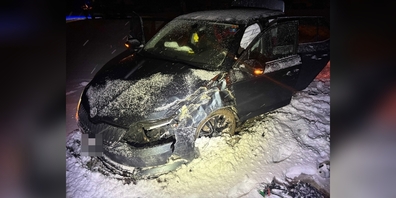 Unfall in Schwarzenbach.