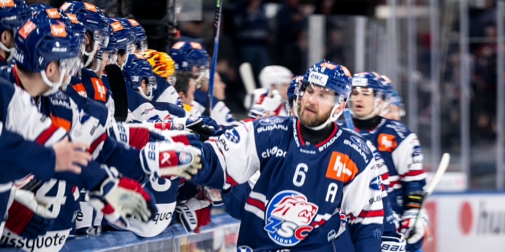 ZSC-Jubel zum Wochenschluss: Yannick Weber lässt sich in der 48. Minute feiern.