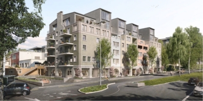 Im Rahmen der Sanierung soll die bestehende Überbauung aufgestockt werden.