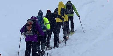Die Schneeschuhtour des MC Linth diente auch der Kondition im Hinblick auf die bevorstehende Motorradsaison.
