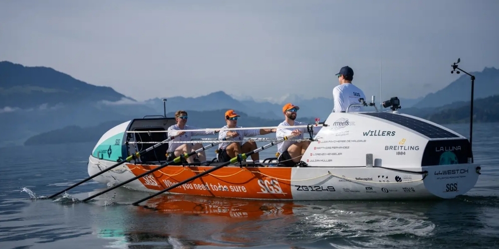 Auf diesem Boot waren die vier Männer über vier Wochen zusammengepfercht.