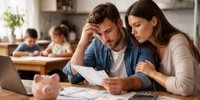 Das Januarloch trifft vor allem junge Haushalte und Familien – steigende Fixkosten zu Jahresbeginn belasten das Budget.