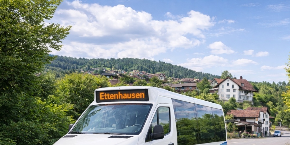 Laut Stadtrat würden Kleinbusse, z. B. von oder nach Ettenhausen, zu wenig genutzt – bei hohen Kosten. (Symbolbild)