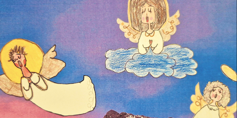 Drei Schutzengel: Gezeichnet von Henri, Ella und Theo aus Walenstadt. 