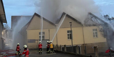 Trotz Millionenschaden keine Verletzten beim Brand im thurgauischen Hauptwil.
