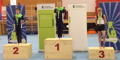 Im Bild vom RLZO: Max Krüger (Gold/Stadtturnverein Wil) und Enyo Widmaier (Silber/BTV Schiers). 