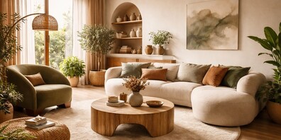 Um Zimmern ein geerdetes Raumgefühl zu schenken, sind hauptsächlich sogenannte Erdfarben gefragt