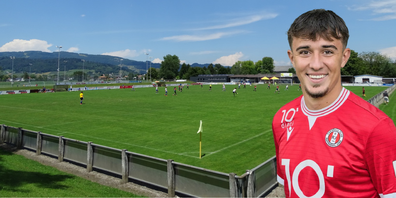 Hakija Canoski stürmt in der Rückrunde auf der Aegeten. 