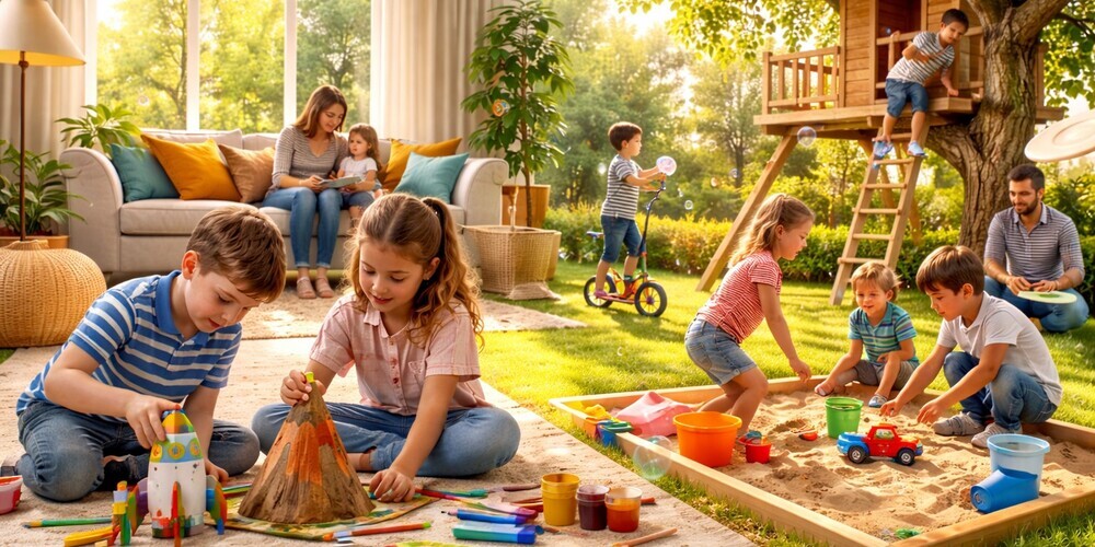 Familienzeit drinnen und draussen ist wichtig