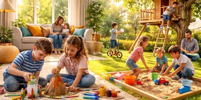 Familienzeit drinnen und draussen ist wichtig