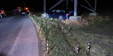 Die Unfallstelle - nach dem Eintreffen von Polizei und Rettungskräften.