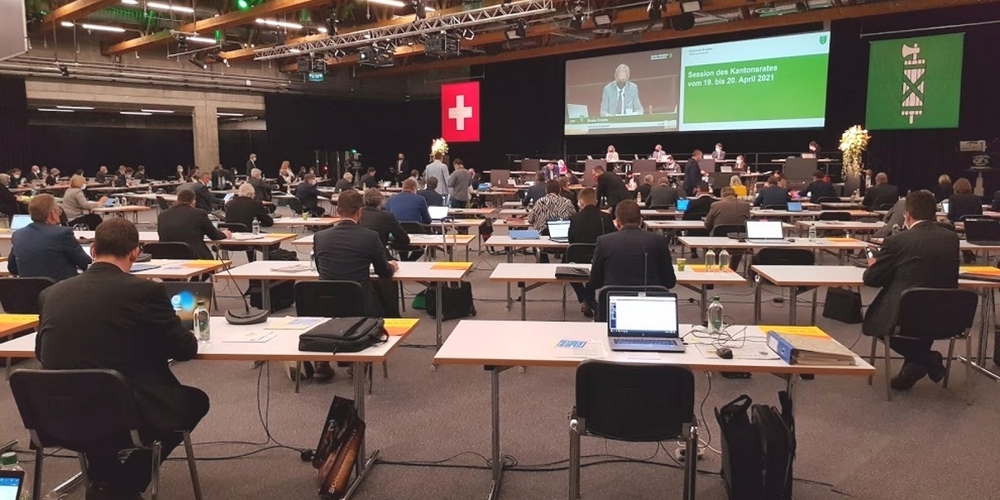 Der St.Galler Kantonsrat tagte erneut in den Olma-Hallen in St.Gallen.
