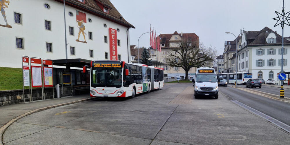 Der Bushof Schwyz ist nicht mehr zeitgemäss und soll deshalb saniert werden.
